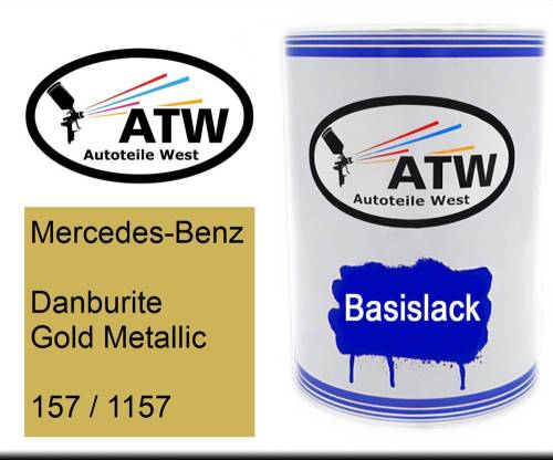 Mercedes-Benz, Danburite Gold Metallic, 157 / 1157: 500ml Lackdose, von ATW Autoteile West.